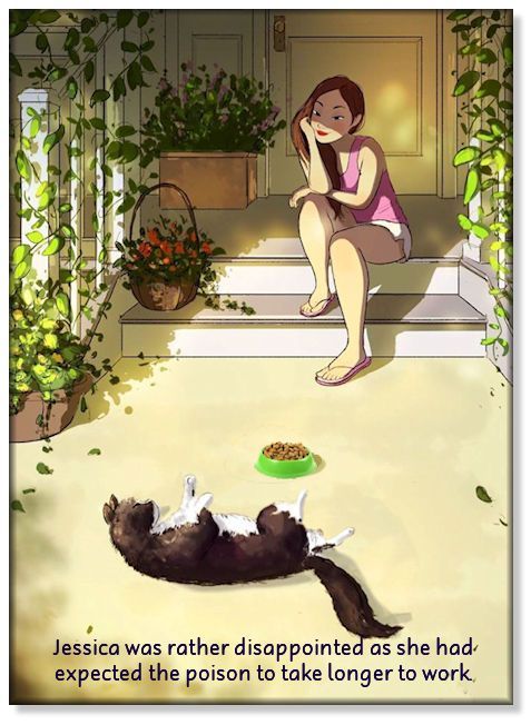 Jessica poisons the cat.jpg