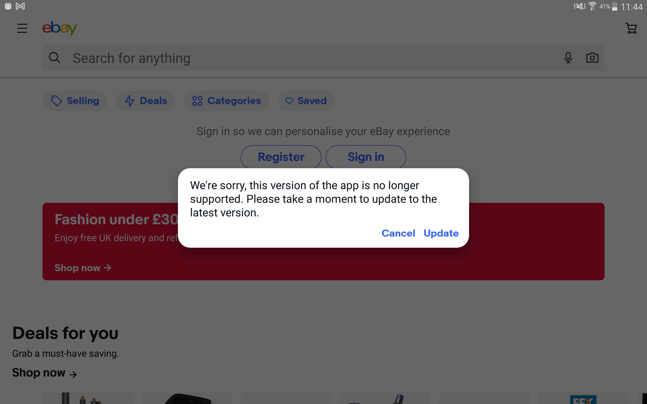 eBay android app not working - UK eBay Community