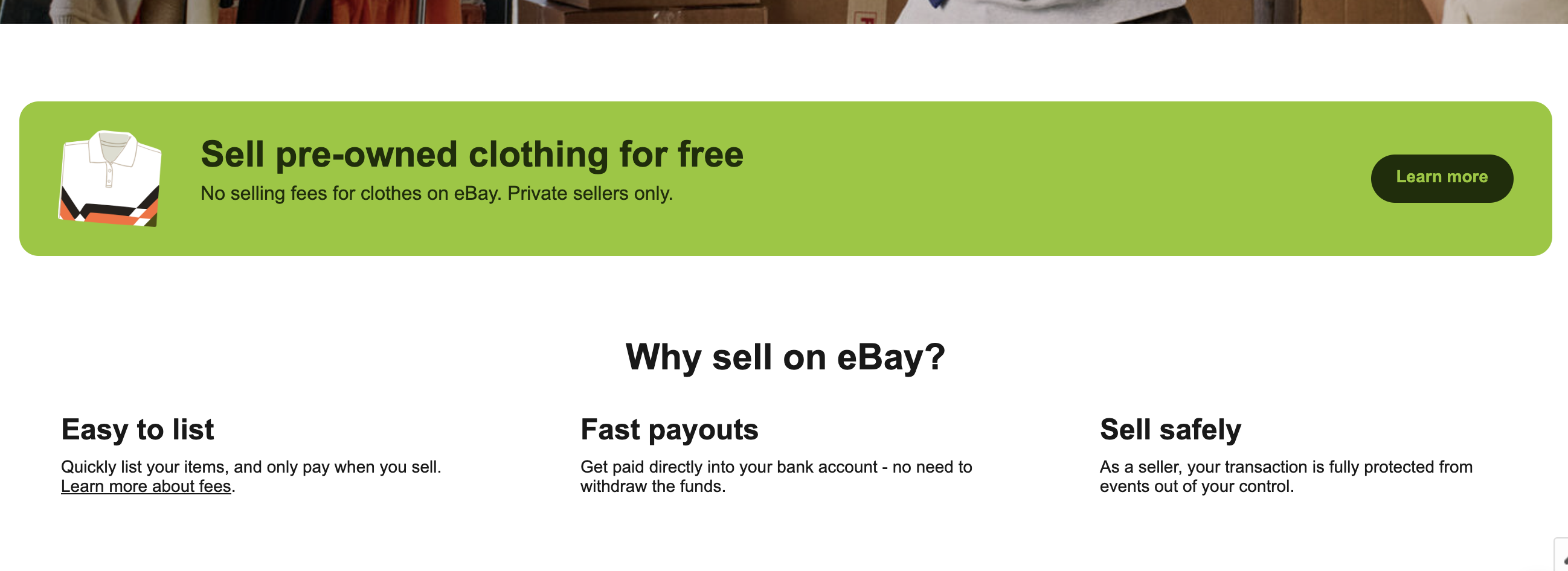 Solved Confused by It s now free to sell popup UK eBay Community