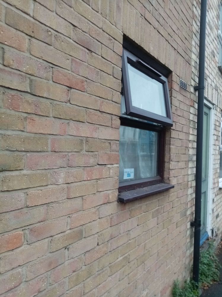 Window open to leave parcels when I'm not in