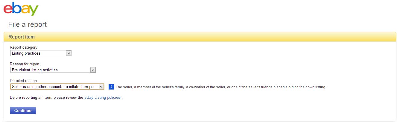Shill Bidding If I Report It Will Ebay Do Anythin The Ebay Community
