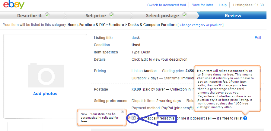 new listing review relist for free tick box.png