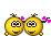 hearts two smileys.gif