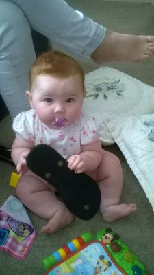 Georgia with Steph's shoe.jpg