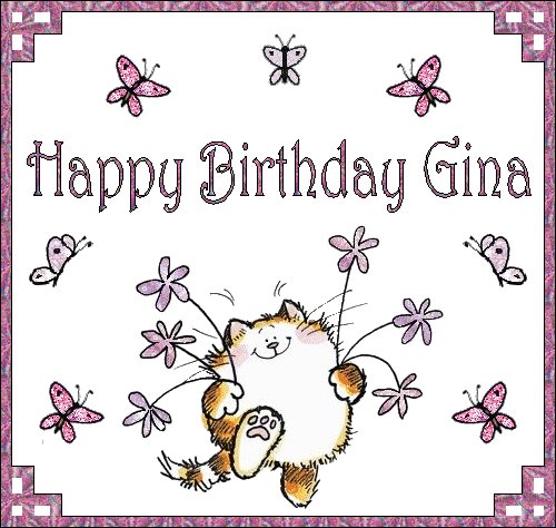 Birthday gina happy Birthday Songs