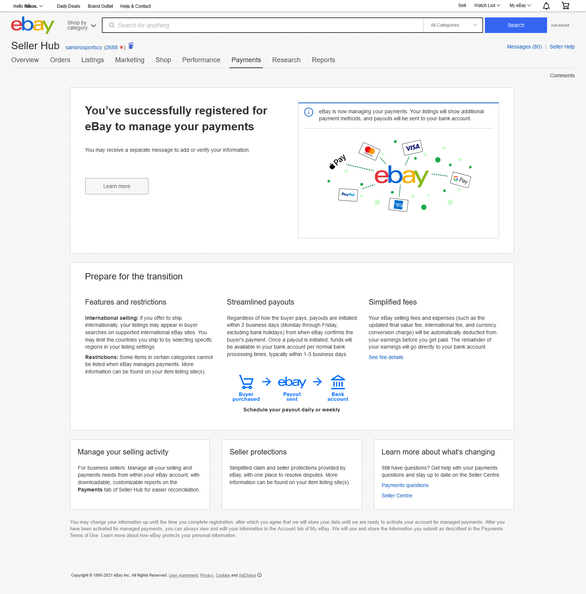 Huge Problems Relating to eBay Managed Payments! UK eBay Community
